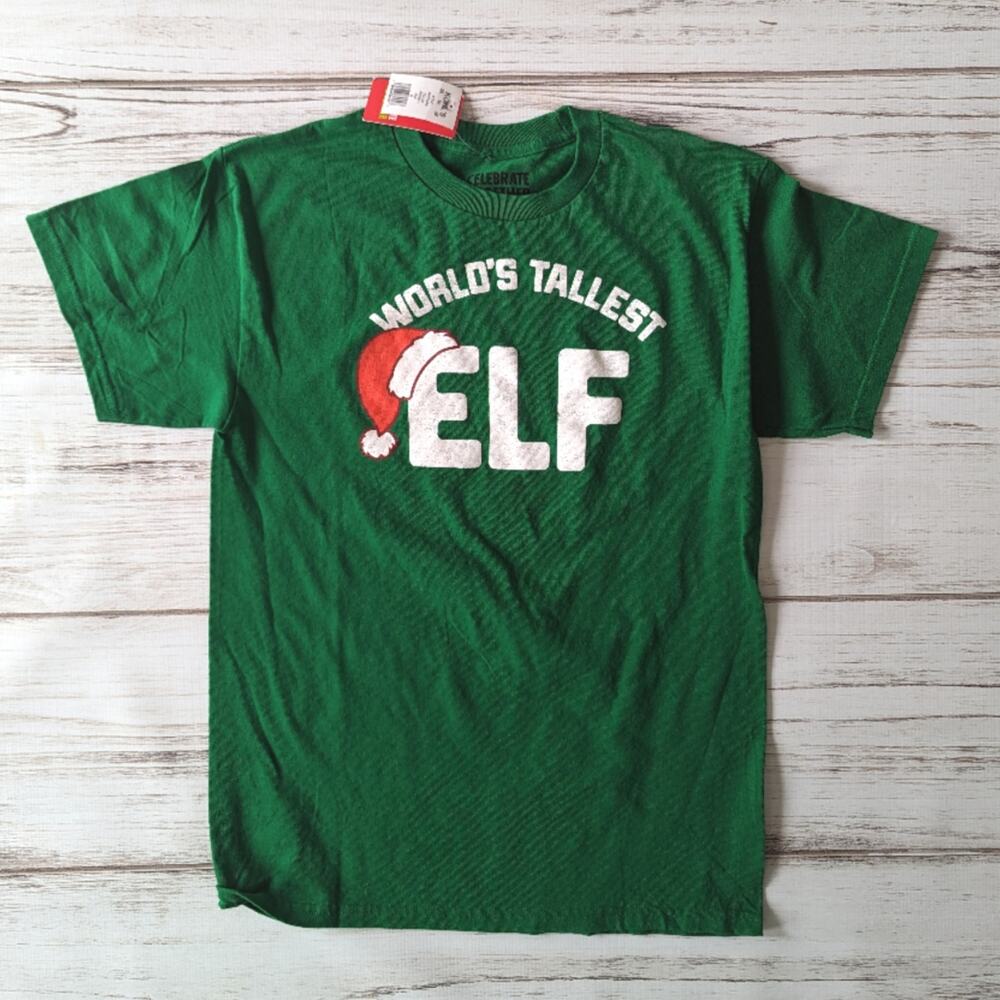 Celebrate Together Elf Christmas Tee Shirt sz M New